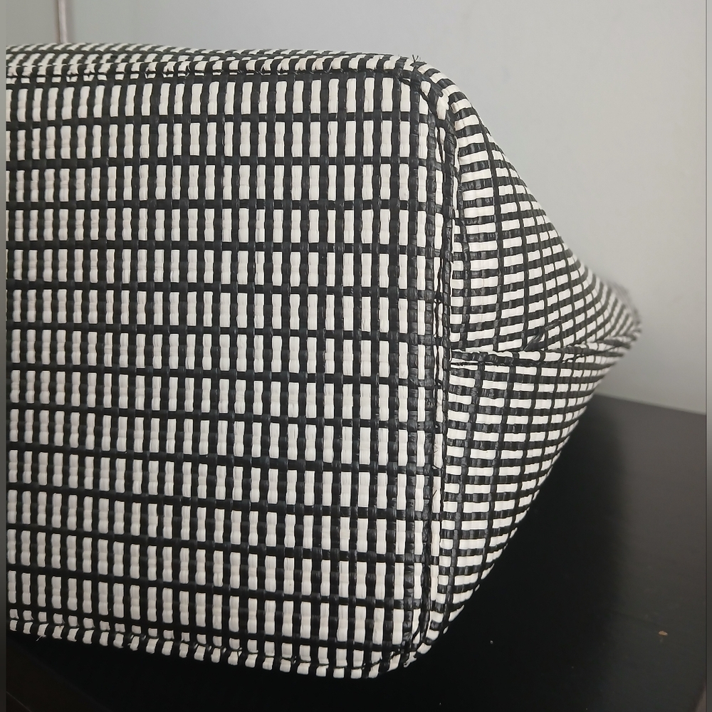 Calvin Klein Raffia Cut Out Hardware Tote - Picture 8 of 15
